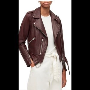 AllSaints Balfern Leather Biker Jacket NWT size 2